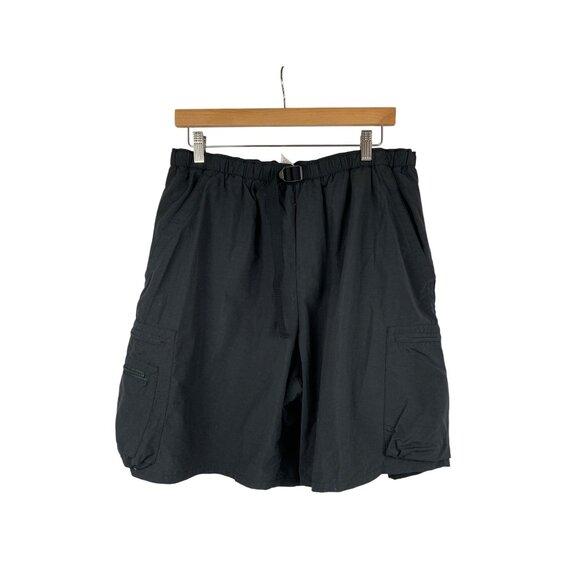 Columbia MenS Black Cargo Hiking Shorts Adjustable Waist Outdoor Performance - Picture 1 of 4